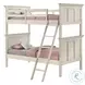 San Mateo Youth Rustic White Twin Over Twin Bunk Bed