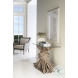 Knot Clear Glass And Grey Console Table