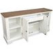 Crownfall Whisper White and Cerused Nutmeg 2 Door Credenza