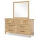 XXXs and OOOs Amber Rectangular Dresser Mirror