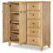 XXXs and OOOs Amber 5 Drawer Door Chest