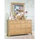 Todays Traditions Natural Hickory Rectangular Dresser Mirror