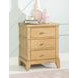 Todays Traditions Natural Hickory 3 Drawer Nightstand with USB Charging