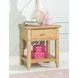 Todays Traditions Natural Hickory 1 Drawer Nightstand with USB Charging