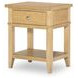 Todays Traditions Natural Hickory 1 Drawer Nightstand with USB Charging
