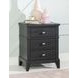 Todays Traditions Blacksmith 3 Drawer Nightstand with USB Charging