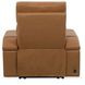 Phoenix Autumn Caramel Leather Zero Gravity Power Recliner with LED and USB Charging