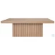 Tyson Natural Oak Slatted Pedestal Coffee Table