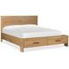 Davenport Rustic Caramel California King Storage Panel Bed