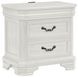 Lyndhurst Vintage White 3 Drawer Nightstand with USB Charging