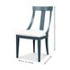 Deco White Performance Fabric Upholstered Side Chair Set of 2