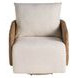 Enzo Nomad Snow Performance Fabric Swivel Chair