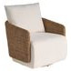 Enzo Nomad Snow Performance Fabric Swivel Chair
