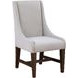 Auburn White Upholstered Arm Chair Set of 2