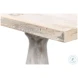 U021-06 Grey Oak Square Bistro Table