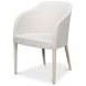Goccia Lime White Upholstered Side Chair