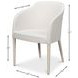 Goccia Lime White Upholstered Side Chair