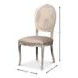 U093 06TG Gray Performance Fabric Upholstered Side Chair Set of 2