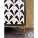 Melange Black And White Renee Credenza