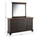 Bear Creek Brown 9 Drawer Dresser and Mirror