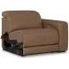 Rally-Up Caramel Leather 3 Piece Modular Power Reclining Sectional Sofa with USB Charging