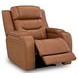 Dreamer Caramel Leather Power Reclining Living Room Set with Audio Seating