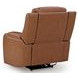 Dreamer Caramel Leather Power Reclining Living Room Set with Audio Seating