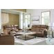 Dreamer Caramel Leather Power Reclining Sofa with Audio Seating