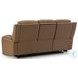 Dreamer Caramel Leather Power Reclining Sofa with Audio Seating
