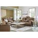 Dreamer Caramel Leather Power Reclining Sofa with Audio Seating