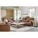 Dreamer Caramel Leather Power Reclining Loveseat with Audio Seating