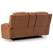 Dreamer Caramel Leather Power Reclining Living Room Set with Audio Seating