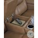 Dreamer Caramel Leather Power Reclining Loveseat with Audio Seating