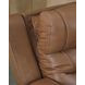 Dreamer Caramel Leather Power Reclining Sofa with Audio Seating