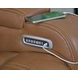 Dreamer Caramel Leather Power Reclining Loveseat with Audio Seating