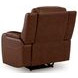 Dreamer Brown Leather Power Reclining Living Room Set with Audio Seating