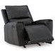 Glassmere Black Leather Rocker Recliner