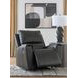 Glassmere Black Leather Rocker Recliner