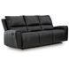 Glassmere Black Leather Reclining Living Room Set