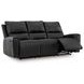 Glassmere Black Leather Reclining Living Room Set