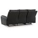Glassmere Black Leather 84" Reclining Sofa