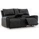 Glassmere Black Leather Reclining Living Room Set
