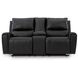 Glassmere Black Leather Reclining Living Room Set
