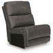 Burnley Anchor Leather 6 Piece Modular Power Reclining Sectional with Console and USB Charging