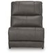 Burnley Anchor Leather 6 Piece Modular Power Reclining Sectional with Storage Console and USB Charging