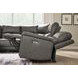 Burnley Anchor Leather 6 Piece Modular Power Reclining Sectional with Storage Console and USB Charging