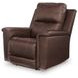 Beryton Espresso Leather Zero Gravity Power Recliner with USB Charging