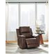 Beryton Espresso Leather Zero Gravity Power Recliner with USB Charging