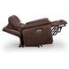 Beryton Espresso Leather Zero Gravity Power Recliner with USB Charging