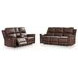 Beryton Espresso Leather 85" Zero Gravity Power Reclining Sofa with USB Charging